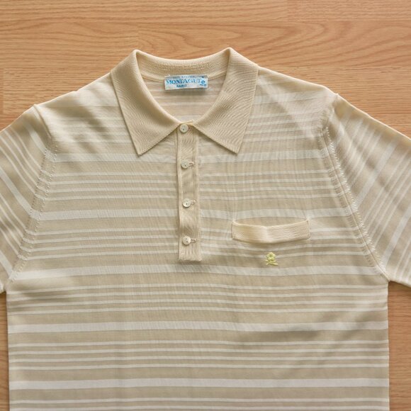 MONTAGUT Paris Men's Polo Shirt Vintage, Size 4, Made in France - Picture 2 of 9